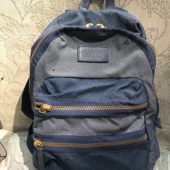 marc jacobs denim backpack